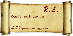 Regényi Laura névjegykártya