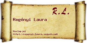 Regényi Laura névjegykártya